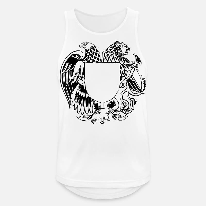 Adler und Löwe mit Schild - Men's Breathable Tank Top - white