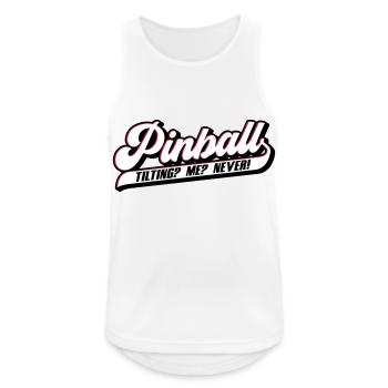 Farben änderbar | Pinball | Flipper Retro Game - Männer Tank Top atmungsaktiv - Weiß - Vorne - Nick (188cm)
