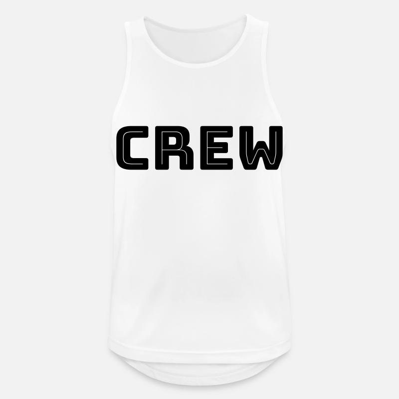 Crew - Team - Geschenkidee - Männer Tank Top atmungsaktiv - Weiß