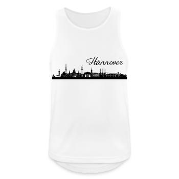 Hannoveraner Skyline - Männer Tank Top atmungsaktiv - Weiß - Vorne - Nick (188cm)