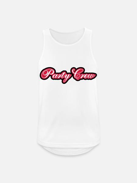 Party Crew - Men's Breathable Tank Top - white