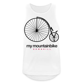 mon vélo de montagne - descente - Débardeur respirant Homme - blanc - Devant - Nick (188cm)