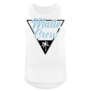 Malle Crew Mallorca - Männer Tank Top atmungsaktiv - Weiß - Vorne - Nick (188cm)