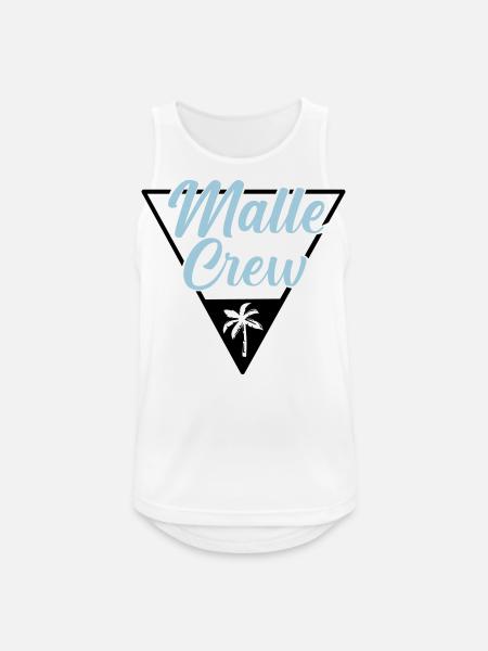 Malle Crew Mallorca - Men's Breathable Tank Top - white