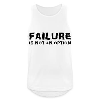 Failure is not an option - Men's Breathable Tank Top - white - Front - Nick (188cm)