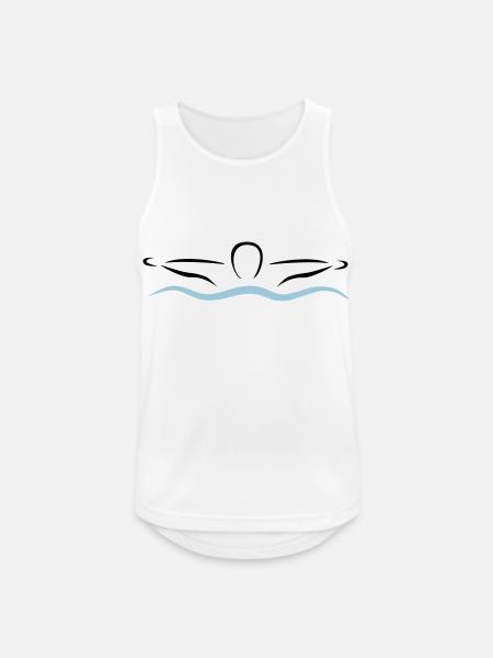 schwimmen - Débardeur respirant Homme - blanc
