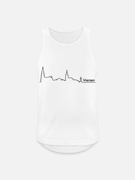 viersen skyline - Männer Tank Top atmungsaktiv - Weiß