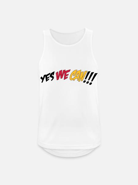 yes we can - Men's Breathable Tank Top - white