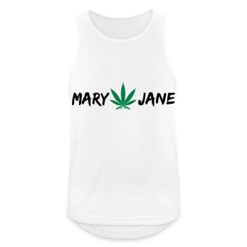 MARY JANE CANNABIS WEED 420 - Men's Breathable Tank Top - white - Front - Nick (188cm)