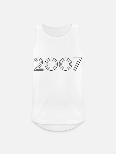 2007 - Männer Tank Top atmungsaktiv - Weiß