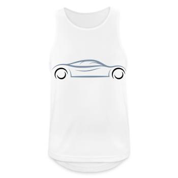 voiture de sport cool car logo mobile fuehrerschein fahr - Débardeur respirant Homme - blanc - Devant - Nick (188cm)