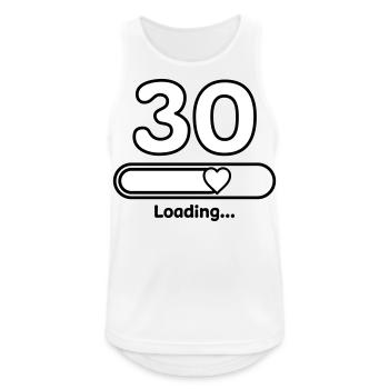 30 years anniversary - Men's Breathable Tank Top - white - Front - Nick (188cm)