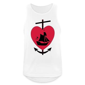 glauben hoffnung lieb - Männer Tank Top atmungsaktiv - Weiß - Vorne - Nick (188cm)