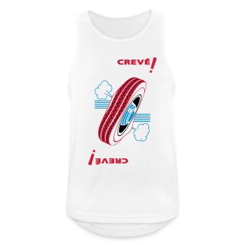 Tired! - Men's Breathable Tank Top - white - Front - Nick (188cm)