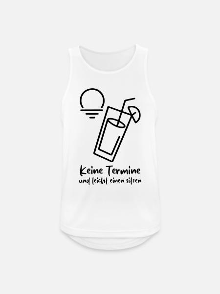 No appointments and a little drunk - Men's Breathable Tank Top - white