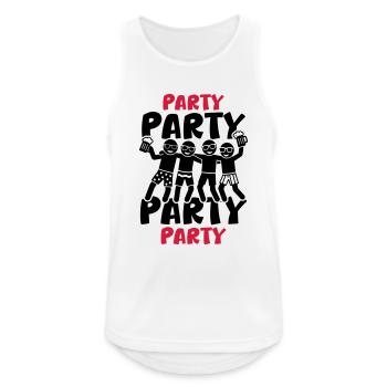 Party Team Feiern Urlaub - Männer Tank Top atmungsaktiv - Weiß - Vorne - Nick (188cm)
