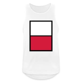 Poland Poland Polska T-Shirt Polska Gifts - Men's Breathable Tank Top - white - Front - Nick (188cm)