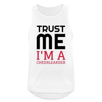 Cheerleading Cheerleader Pom Pom girl Majorette - Débardeur respirant Homme - blanc - Devant - Nick (188cm)