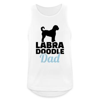 Labradoodle - Männer Tank Top atmungsaktiv - Weiß - Vorne - Nick (188cm)