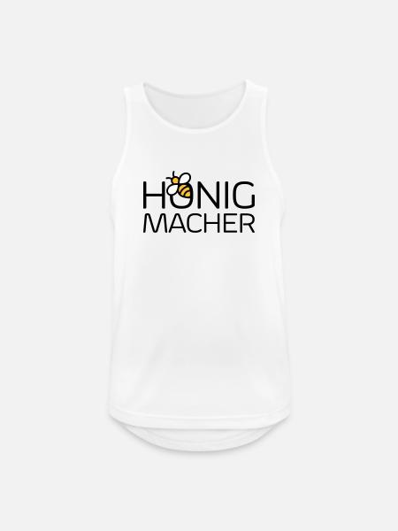Honigmacher - Männer Tank Top atmungsaktiv - Weiß