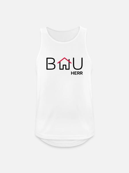 Bauherr - Männer Tank Top atmungsaktiv - Weiß