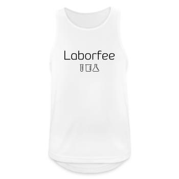 Labor Fee Laborfee - Männer Tank Top atmungsaktiv - Weiß - Vorne - Nick (188cm)