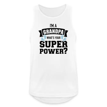 Grandfather - Men's Breathable Tank Top - white - Front - Nick (188cm)