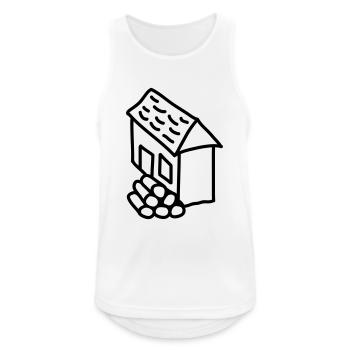 Wood Before The Cottage - Männer Tank Top atmungsaktiv - Weiß - Vorne - Nick (188cm)