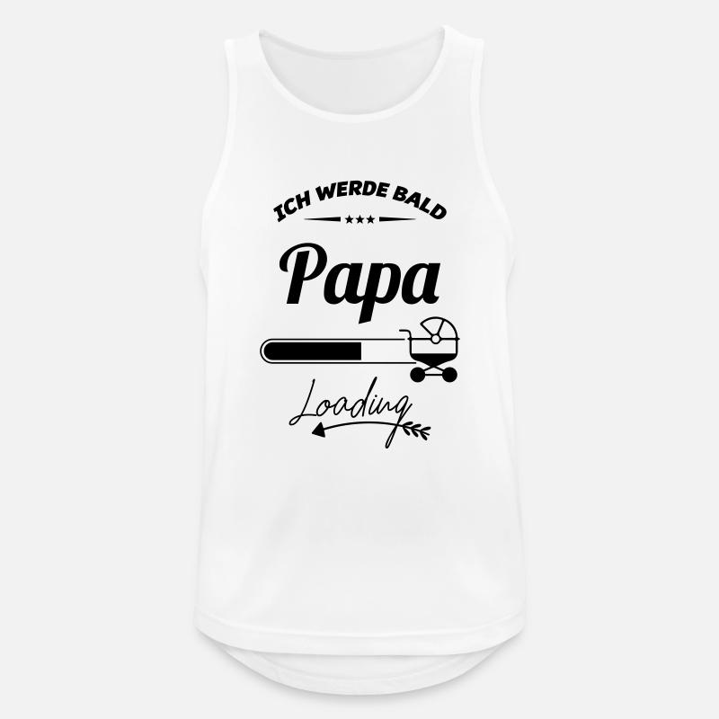 ich werde bald papa - Männer Tank Top atmungsaktiv - Weiß