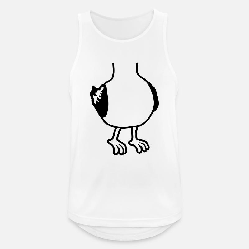 Kostüm Möwe ohne Kopf - Männer Tank Top atmungsaktiv - Weiß