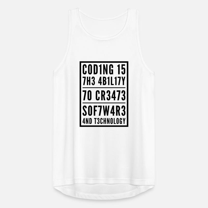 Programmation Coden L337 Leetspeak Saying Débardeur respirant Homme