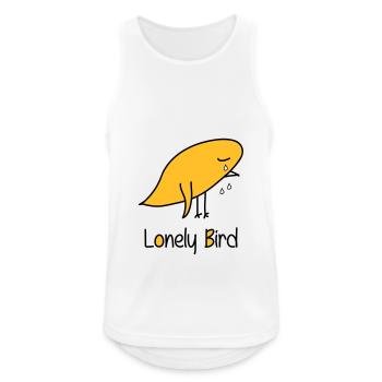 Lonely Bird - Débardeur respirant Homme - blanc - Devant - Nick (188cm)