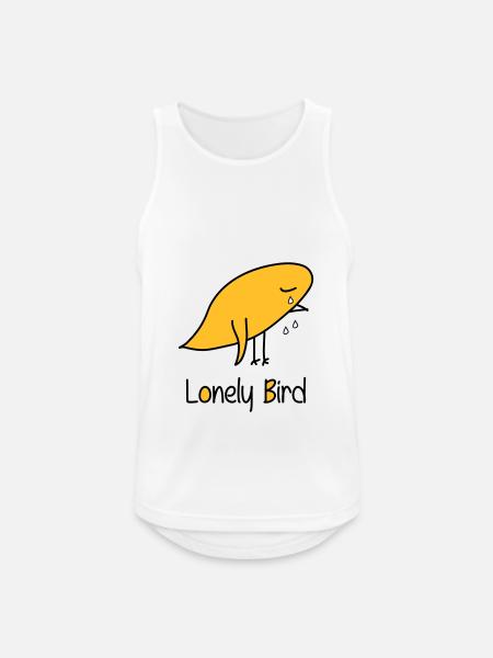 Lonely Bird - Men's Breathable Tank Top - white