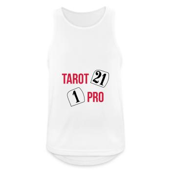 Tarot Pro - Débardeur respirant Homme - blanc - Devant - Nick (188cm)