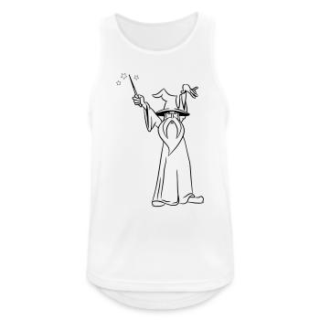 zauberer Zauberstab böse angriff - Männer Tank Top atmungsaktiv - Weiß - Vorne - Nick (188cm)