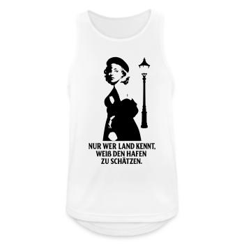 hafen leichtes mädchen - Männer Tank Top atmungsaktiv - Weiß - Vorne - Nick (188cm)