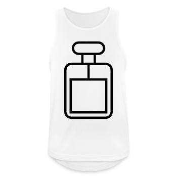 flacon de parfum - Débardeur respirant Homme - blanc - Devant - Nick (188cm)