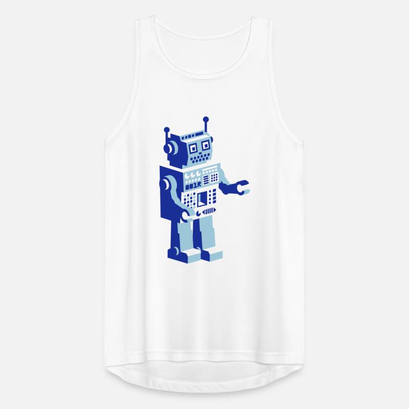 retro robot roboter Männer Tank Top atmungsaktiv