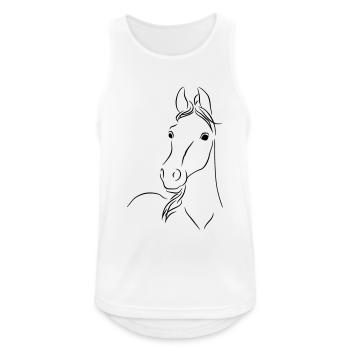 Fohlen01 - Men's Breathable Tank Top - white - Front - Nick (188cm)