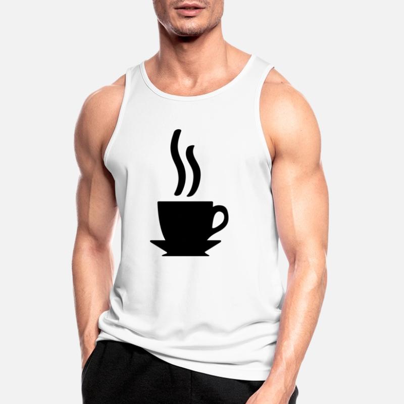 Kaffe oder Tee Männer Tank Top atmungsaktiv