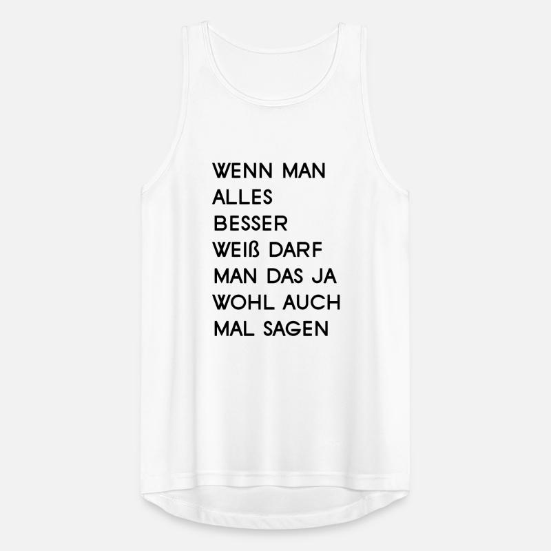 If one knows everything that one must surely Men's Breathable Tank Top