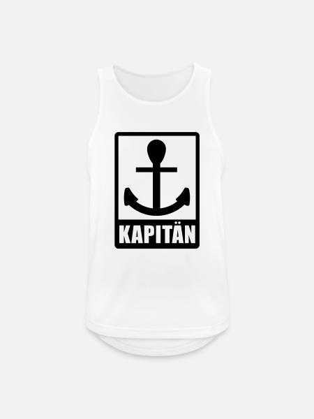 kapitaen_f1 - Männer Tank Top atmungsaktiv - Weiß