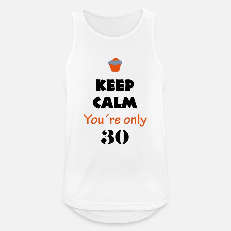 birthday 30 - Men's Breathable Tank Top - white