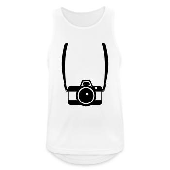Camera - Men's Breathable Tank Top - white - Front - Nick (188cm)