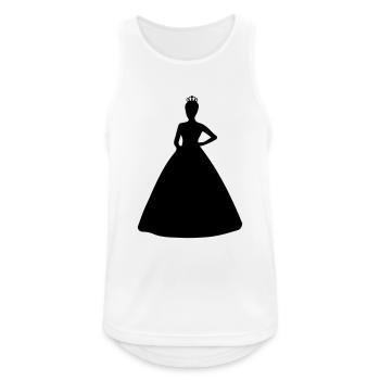 prinzessin silhouette - Männer Tank Top atmungsaktiv - Weiß - Vorne - Nick (188cm)