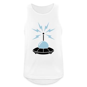 UFO - Men's Breathable Tank Top - white - Front - Nick (188cm)