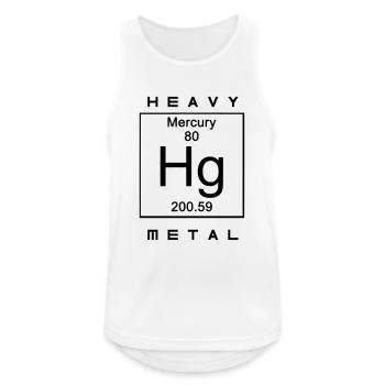 Heavy Metal - Männer Tank Top atmungsaktiv - Weiß - Vorne - Nick (188cm)