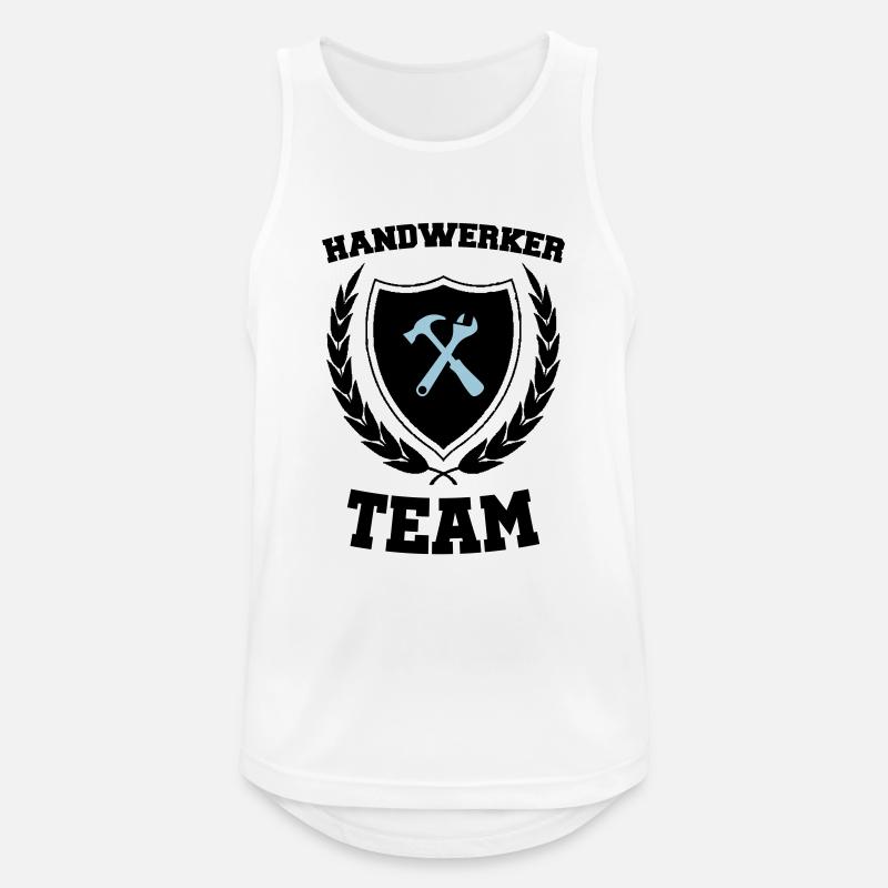 Handwerker Team - Männer Tank Top atmungsaktiv - Weiß