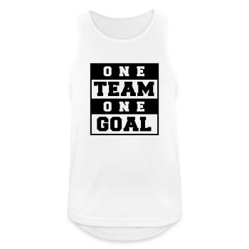 Team Work Goal Sport Team Goal Gift Idea - Men's Breathable Tank Top - white - Front - Nick (188cm)