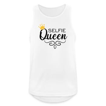 Selfie Queen - Männer Tank Top atmungsaktiv - Weiß - Vorne - Nick (188cm)
